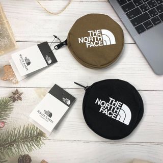 The North Face Round Mini Pouch Coin Case Bag Original TNF White Label