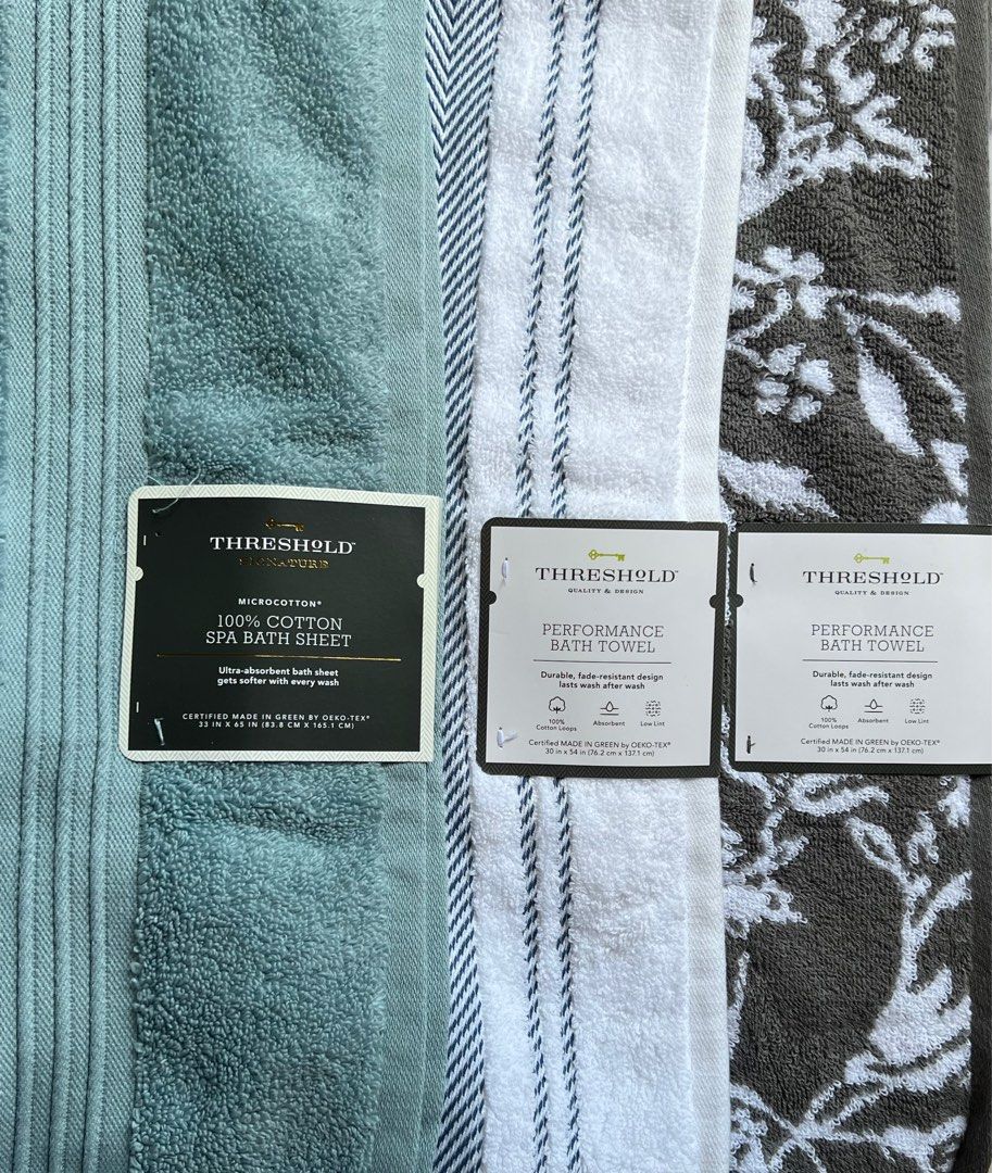 Threshold oeko tex towels store