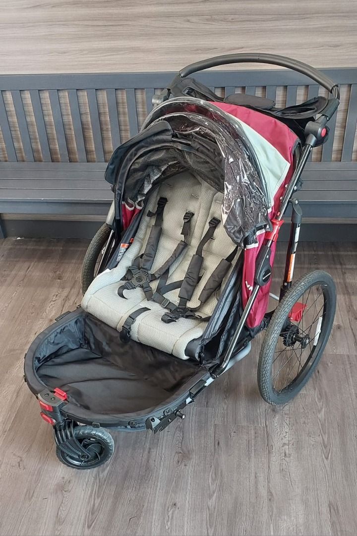 TP SCHWINN Joyrider Double Bicycle Trailer Babies Kids Going