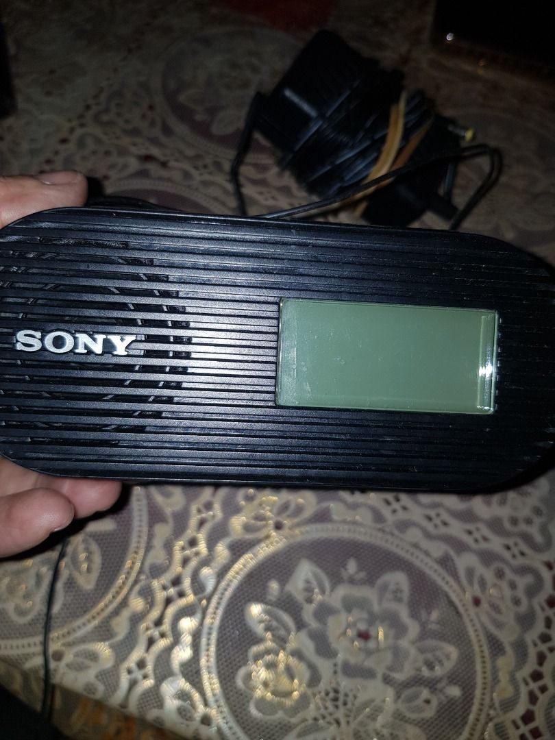 Sony, FM Clock Radio, Battery Operated on Carousell