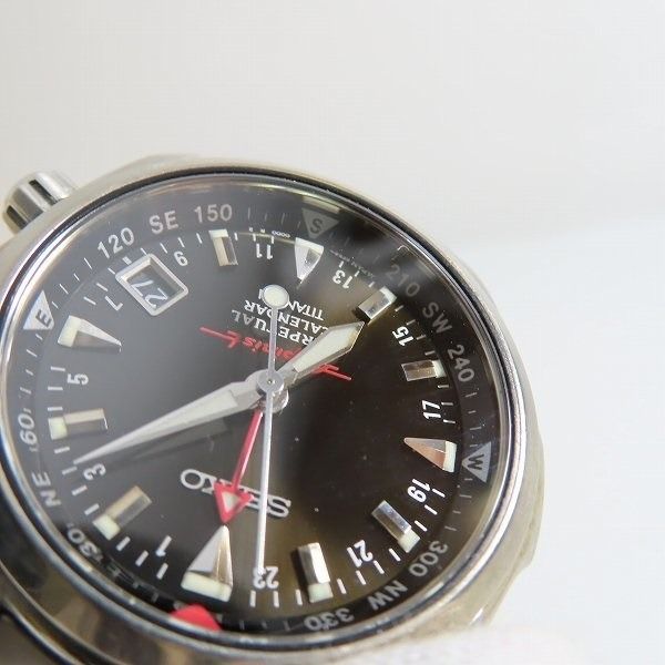 Ultra rare Seiko Alpinist GMT titanium HAQ perpetual calendar 8F56