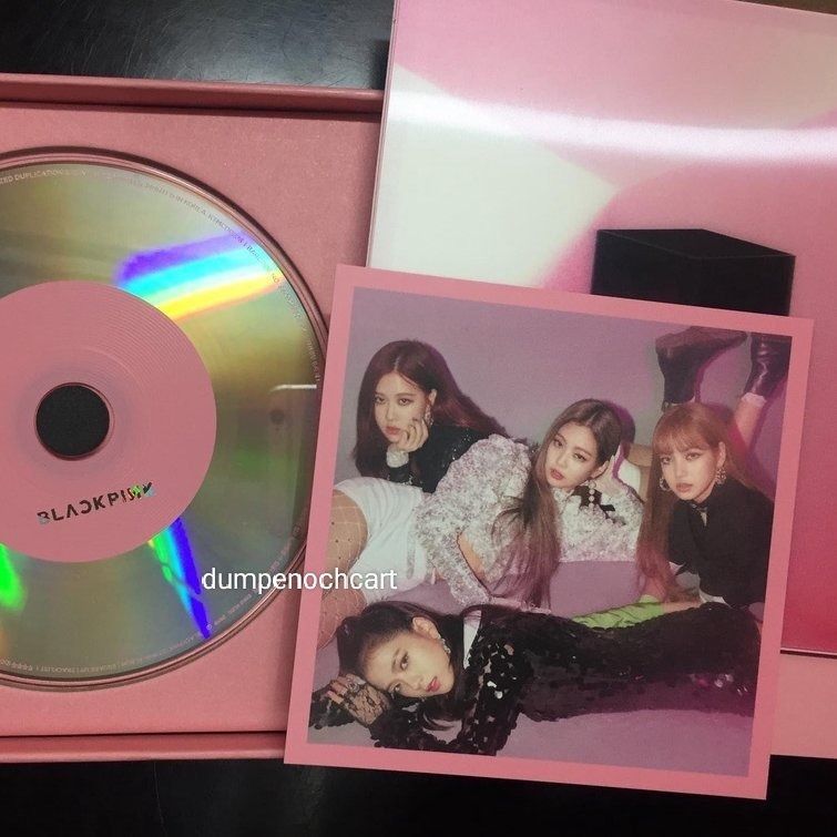 Unsealed Blackpink Square Up Album Pink Ver With Official Group Postcard On Carousell 