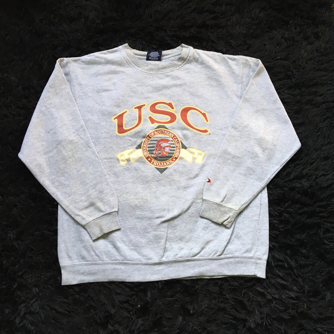 USC Trojans Hoodie Men Size Large Russell Athletic Pullover