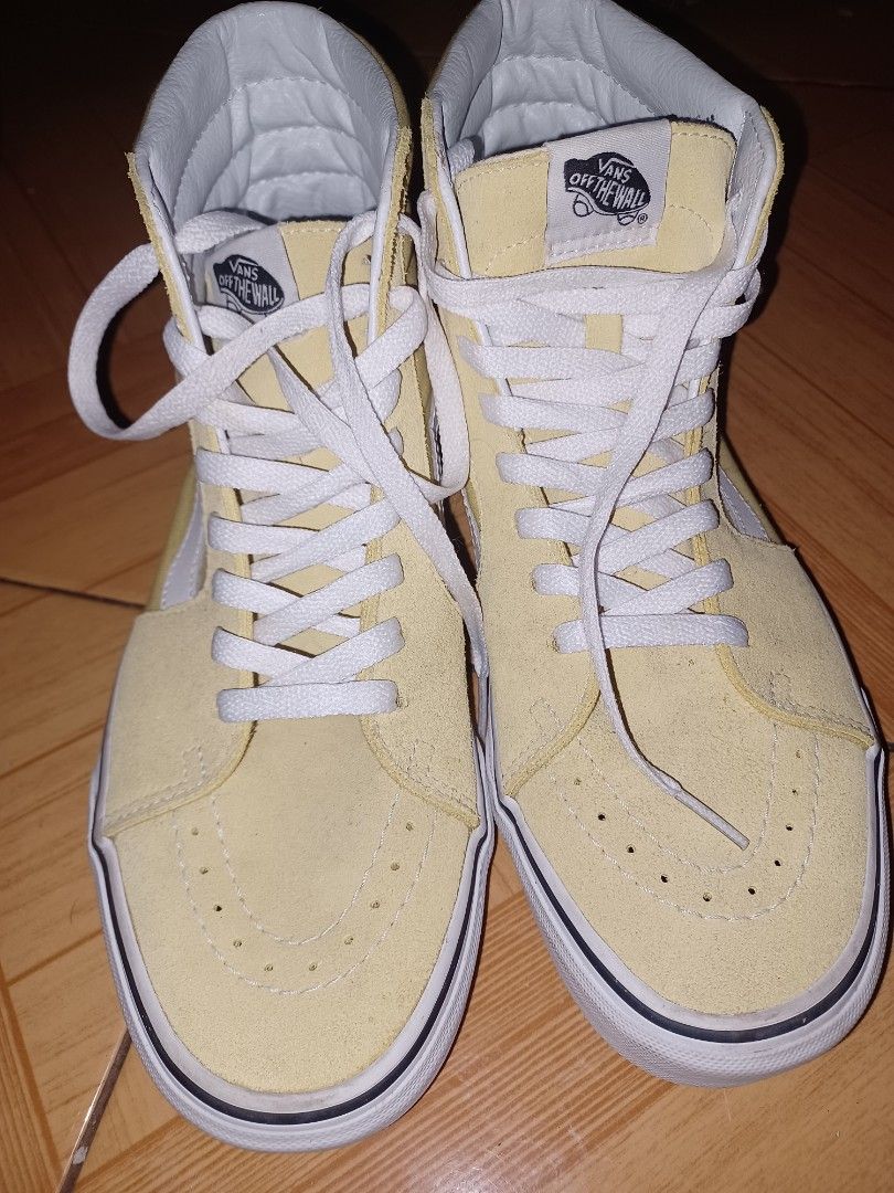 Vans High Cut Mustard Yellow UK 8.5 Men s Fashion Footwear