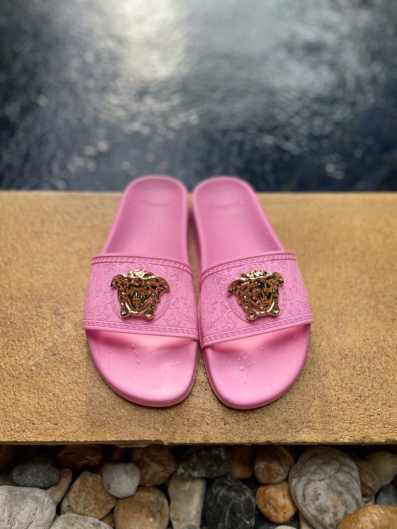 Versace Flamingo Pink Pool Slide From Italy