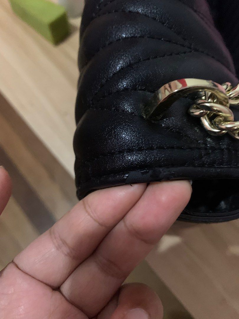 Victoria's Secret quilted chain sling bag on Carousell