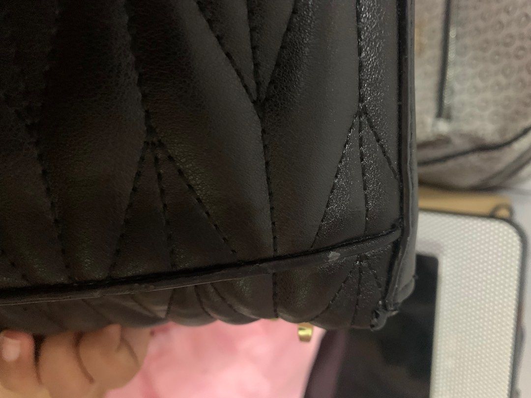 Victoria's Secret quilted chain sling bag on Carousell