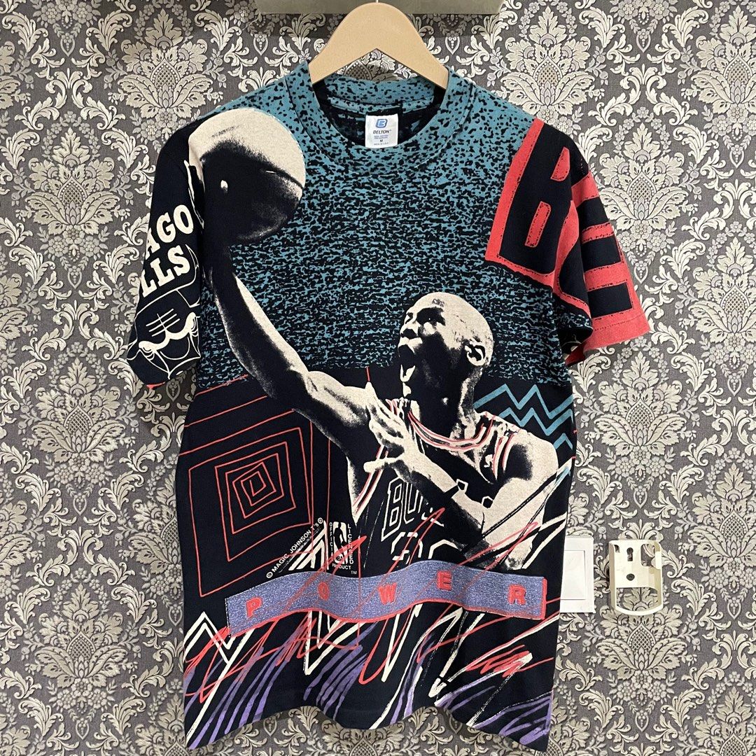 Vintage 90s Michael Jordan AOP by Magic Johnson T’s