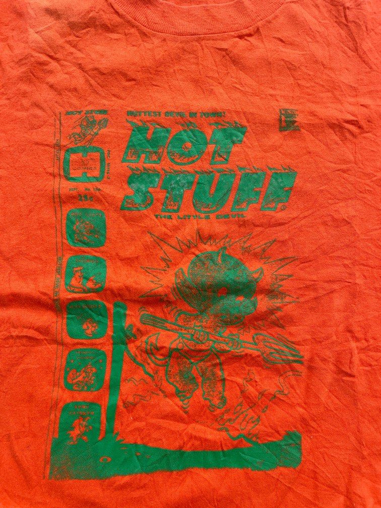 Vintage Hot Stuff The Little Devil comic tshirt, Men's Fashion, Tops