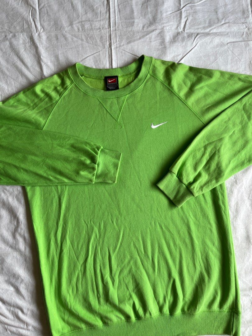 green nike sweater vintage