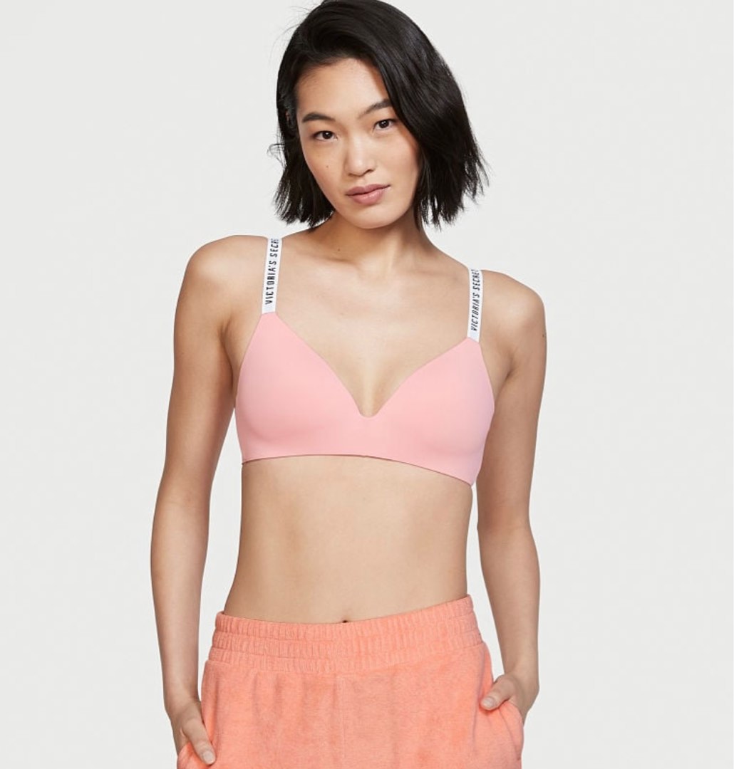 Buy Victoria's Secret Neon Nectar Orange Lace Lightly Lined Demi