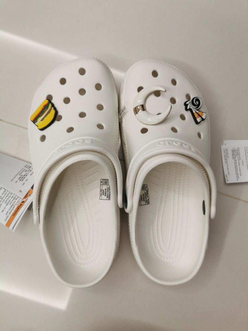 White crocs sale with jibbitz