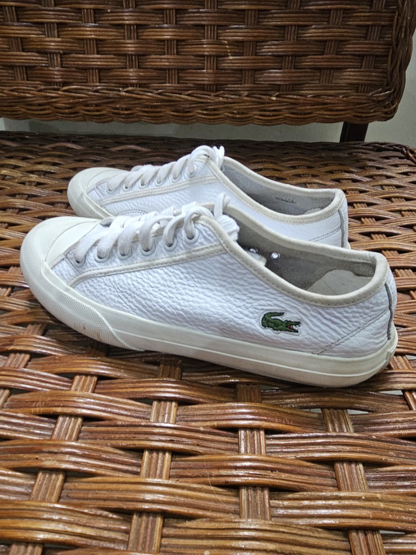 White Lacoste Topskill Sneakers on Carousell