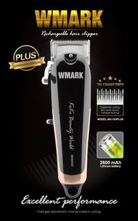 WMARK Professional NG-103Plus Cordless Clipper by Gupit Barbero