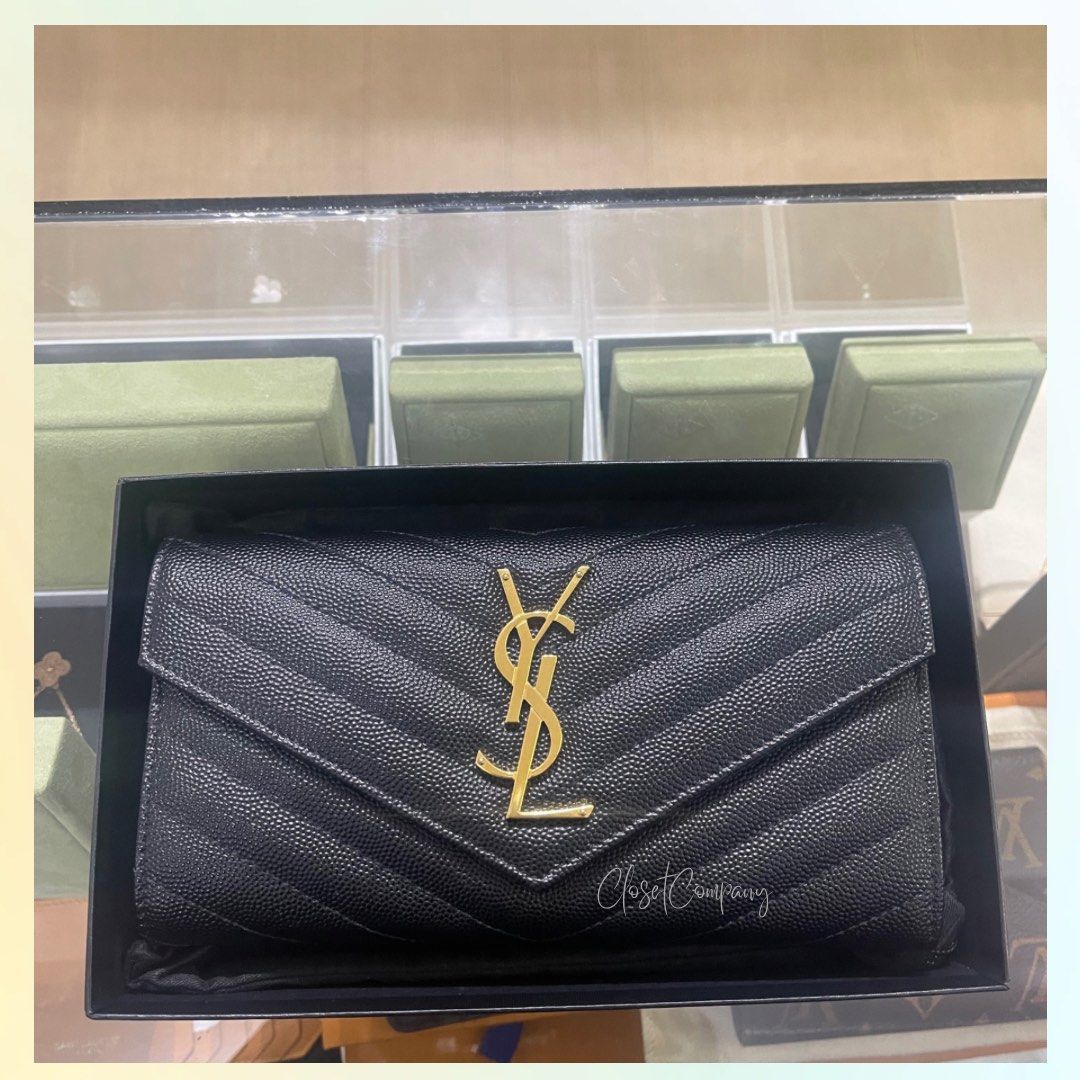 YSL Long Wallet, Luxury, Bags & Wallets on Carousell