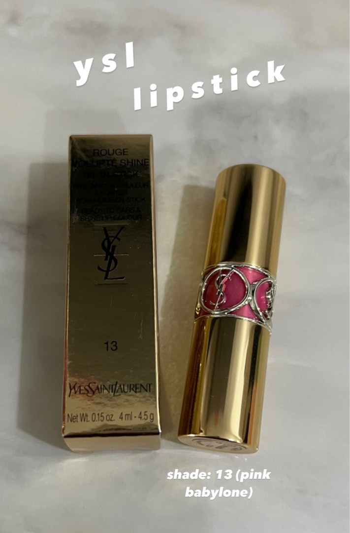 Ysl Rouge Volupté Shine (Shade: Pink Babylone), Beauty & Personal Care,  Face, Makeup On Carousell