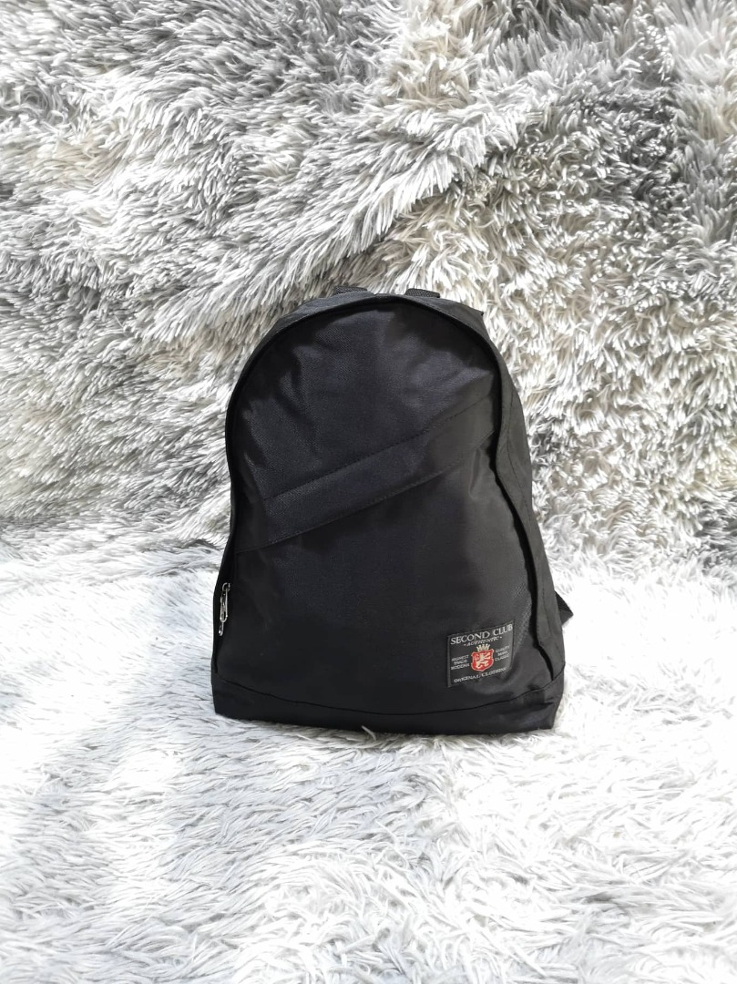 Yubi Second Club Black Nylon Backpack Bag, Women's Fashion, Bags ...