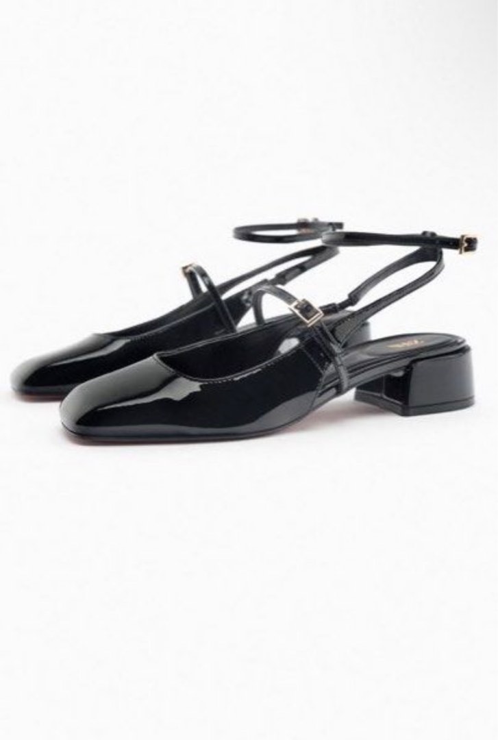 block heel slingback shoes zara