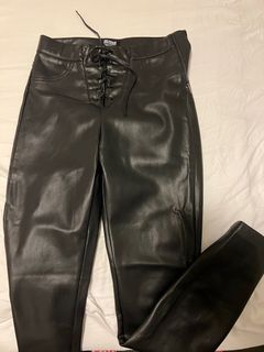 Zara Faux Leather Skinny Jeans