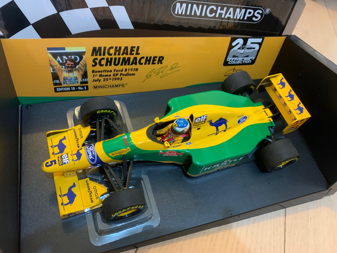 1993年1/18 Minichamps PMA Benetton Ford b193 German gp Michael 