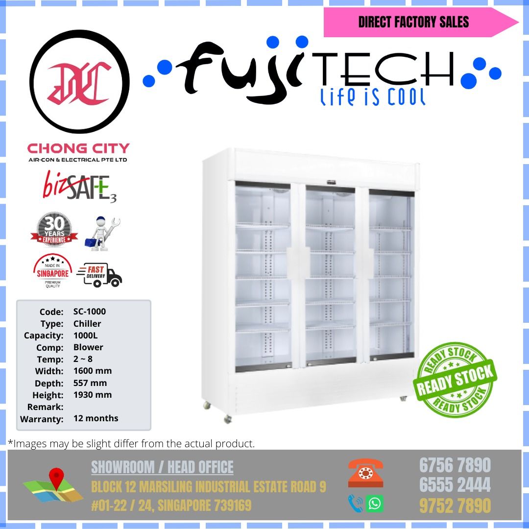 3 Door showcase Chiller [New], TV & Home Appliances, Kitchen Appliances ...