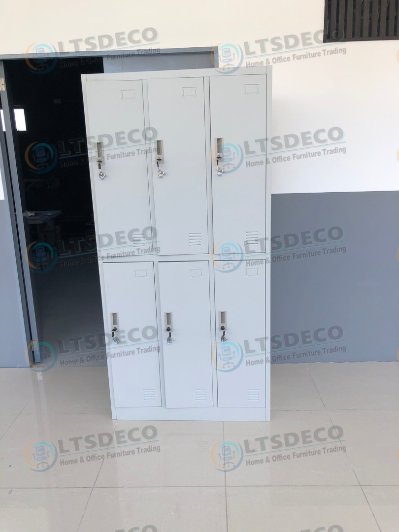 6 door steel locker - office partition - office furniture - filing ...
