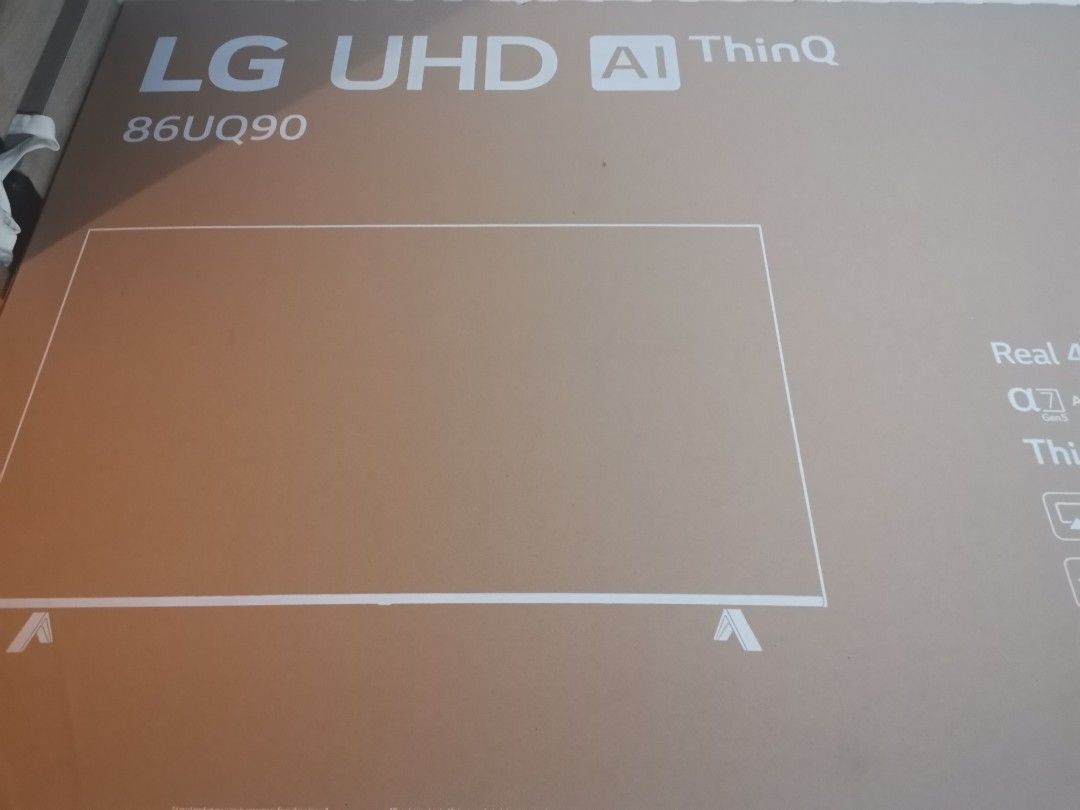 86 Inch LG TV Box With Styrofoam TV Home Appliances TV 