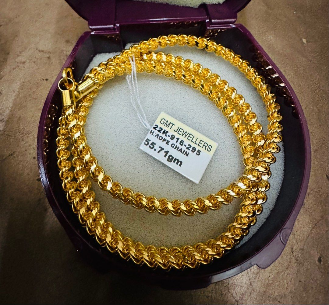 Golden hotsell rope necklace
