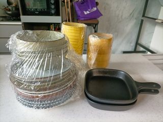 瓷盤碗 薯條筒 湯碗全部組合