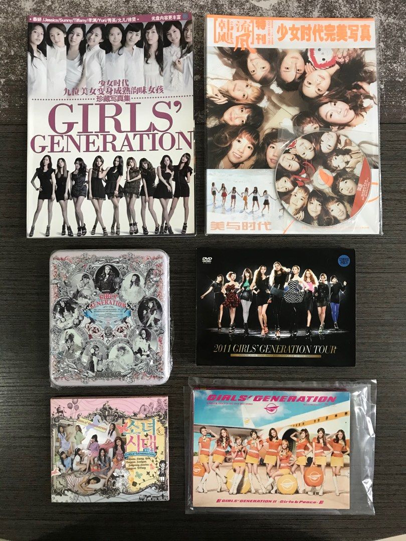 特價全走boys 少女時代Girls' Generation CD DVD 共4盒及特刊兩本