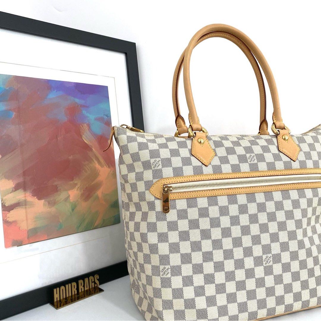 LOUIS VUITTON Damier Azur Saleya GM Shoulder Handbag - Final Call