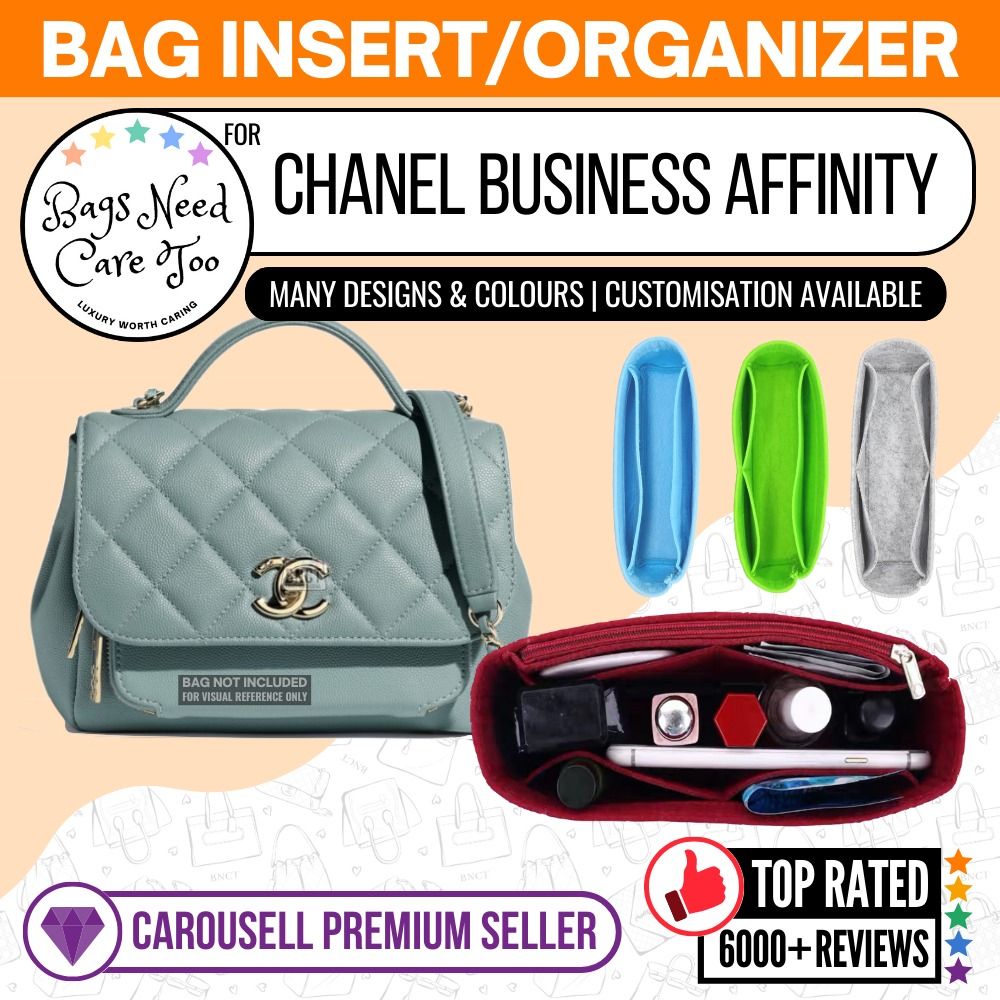[𝐁𝐍𝐂𝐓👜]🧡 Chanel Business Affinity Bag Organizer | Felt Bag In Bag  Customized Organiser | Many Designs & Colours