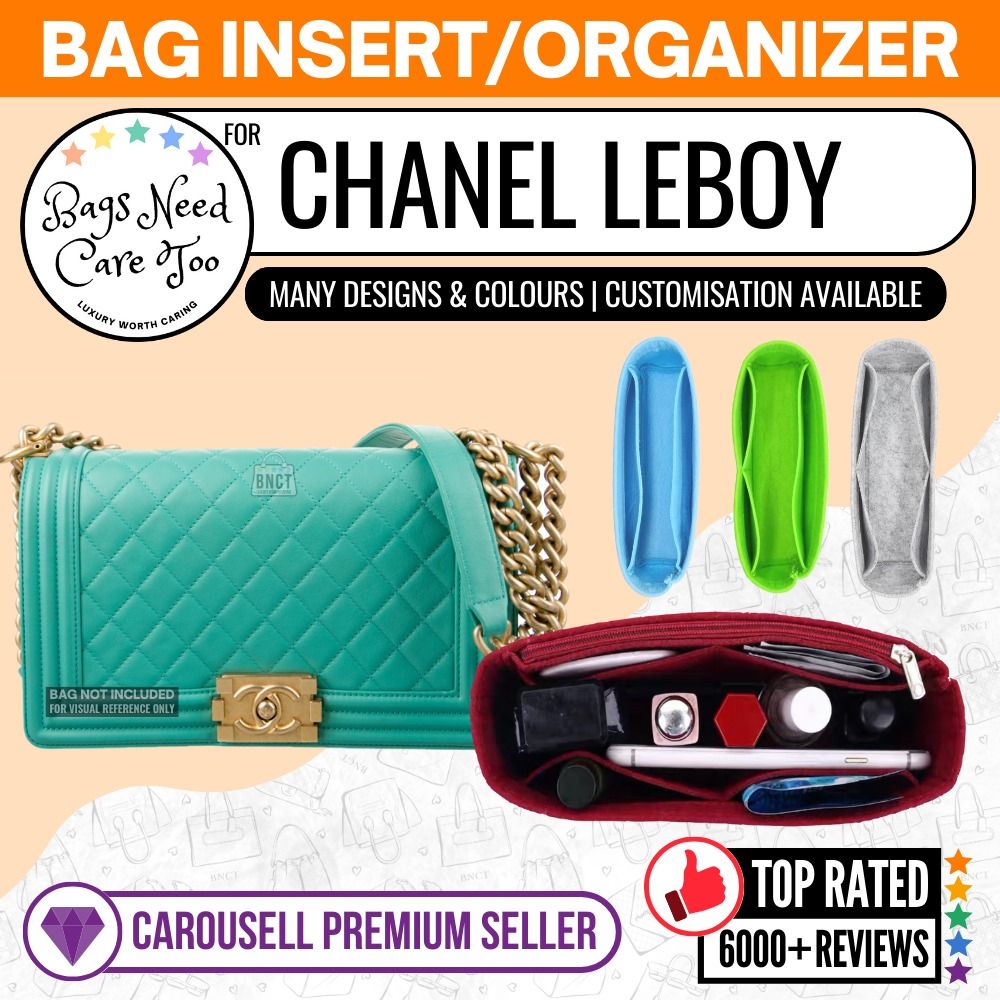 [𝐁𝐍𝐂𝐓👜]🧡 Chanel Leboy Bag Organizer | Felt Bag In Bag Customized  Organiser | Many Designs & Colours