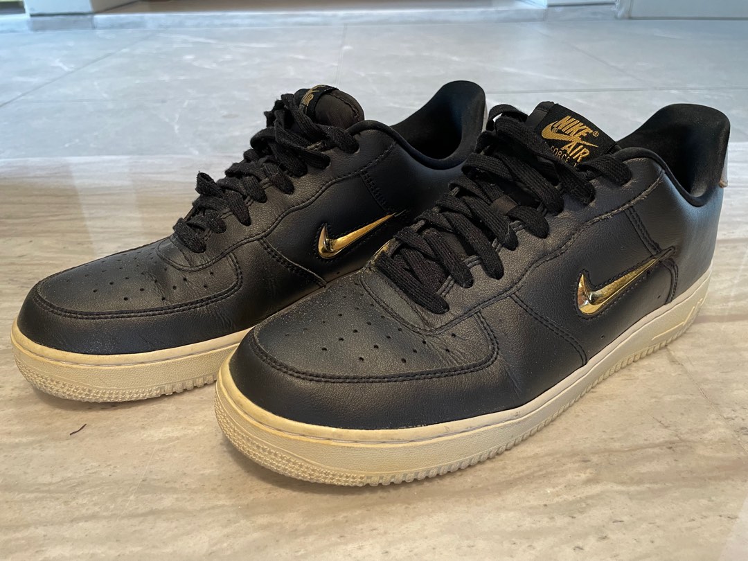 Nike Air Force 1 Low '07 LV8 Double Swoosh Olive Gold Black Euro 36-45,  Women's Fashion, Footwear, Sneakers on Carousell