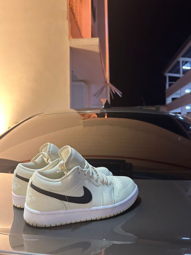 Air Jordan 1 low "Coconut Milk" sneakers, Men's Fashion, Footwear