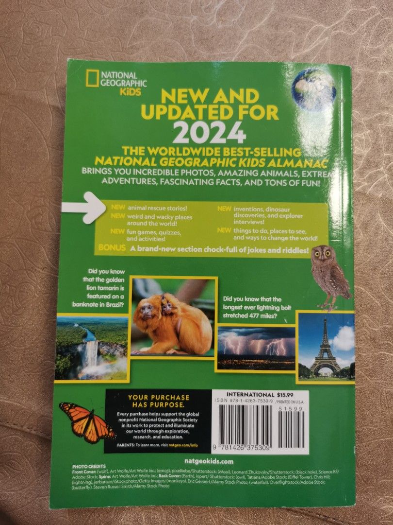 Almanac 2024 National Geographic, Everything Else on Carousell