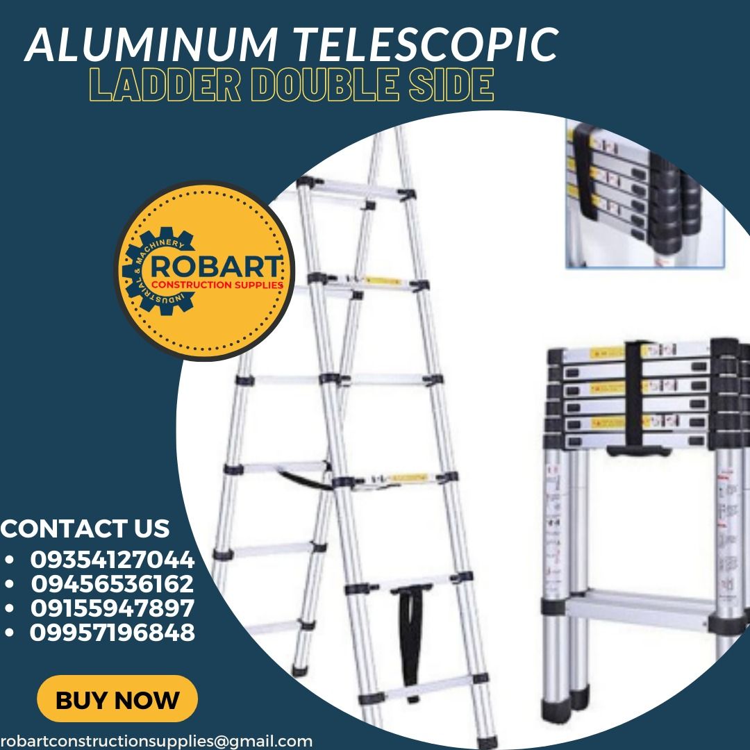 ALUMINUM TELESCOPIC LADDER DOUBLE SIDE on Carousell