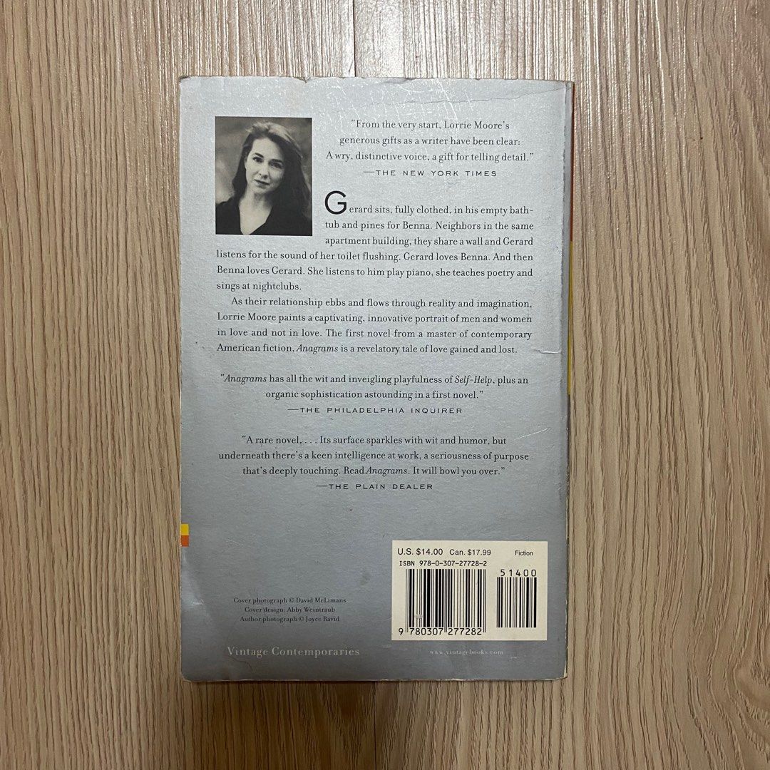 Anagrams by Lorrie Moore on Carousell