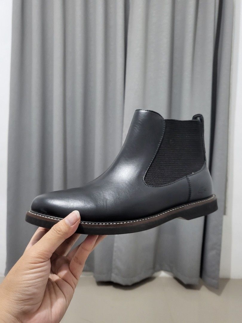Ankle boots lacoste kulit asli