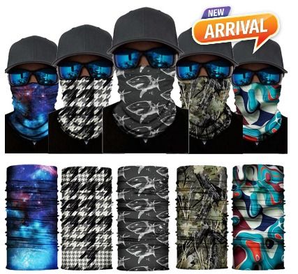 Anti Dust UV Bandana Head Scarf Motorcycle / Bicycle / Fishing