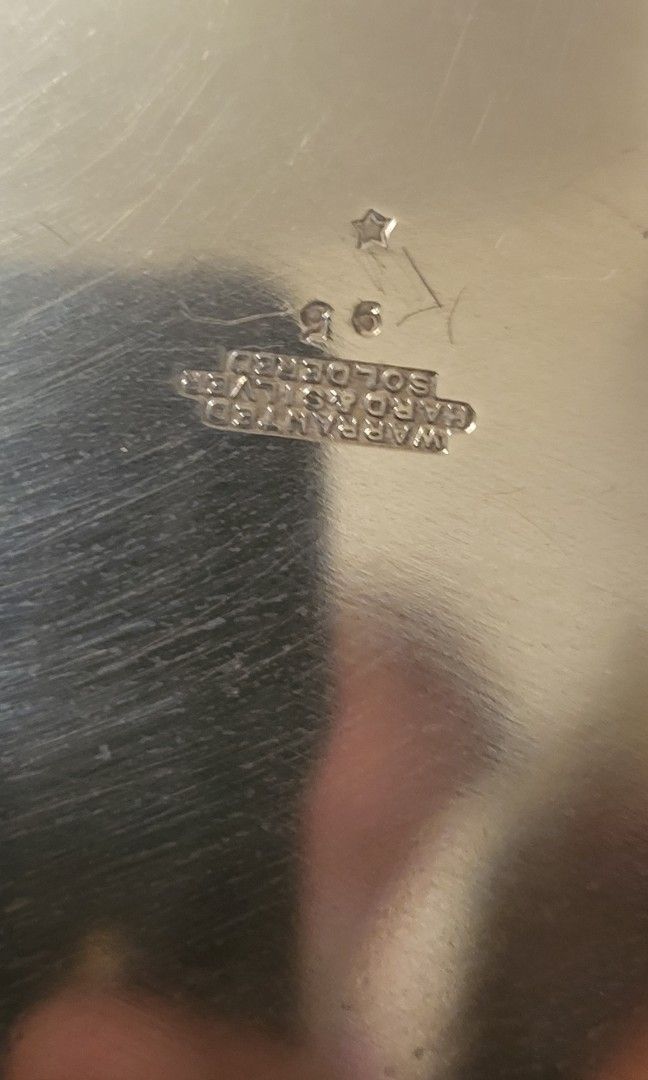 Antique 1930s Warranted Hard And Silver Soldered Tray on Carousell