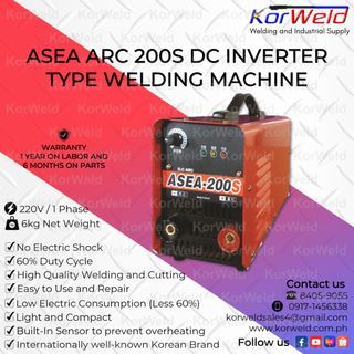 ASEA Portable ARC Welding Machine 200S Inverter (Made In Korea)