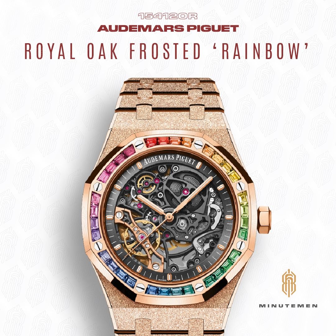 royal oak frosted gold double balance wheel openworked price