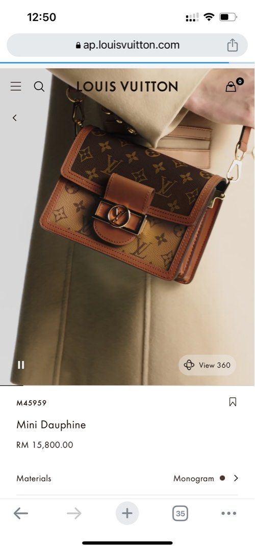 Shop Louis Vuitton MONOGRAM Mini dauphine (M45959) by Sincerity_m639