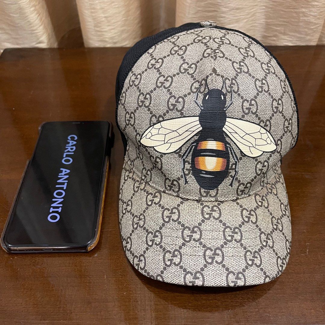 Gucci GG Supreme Bee Cap for Men