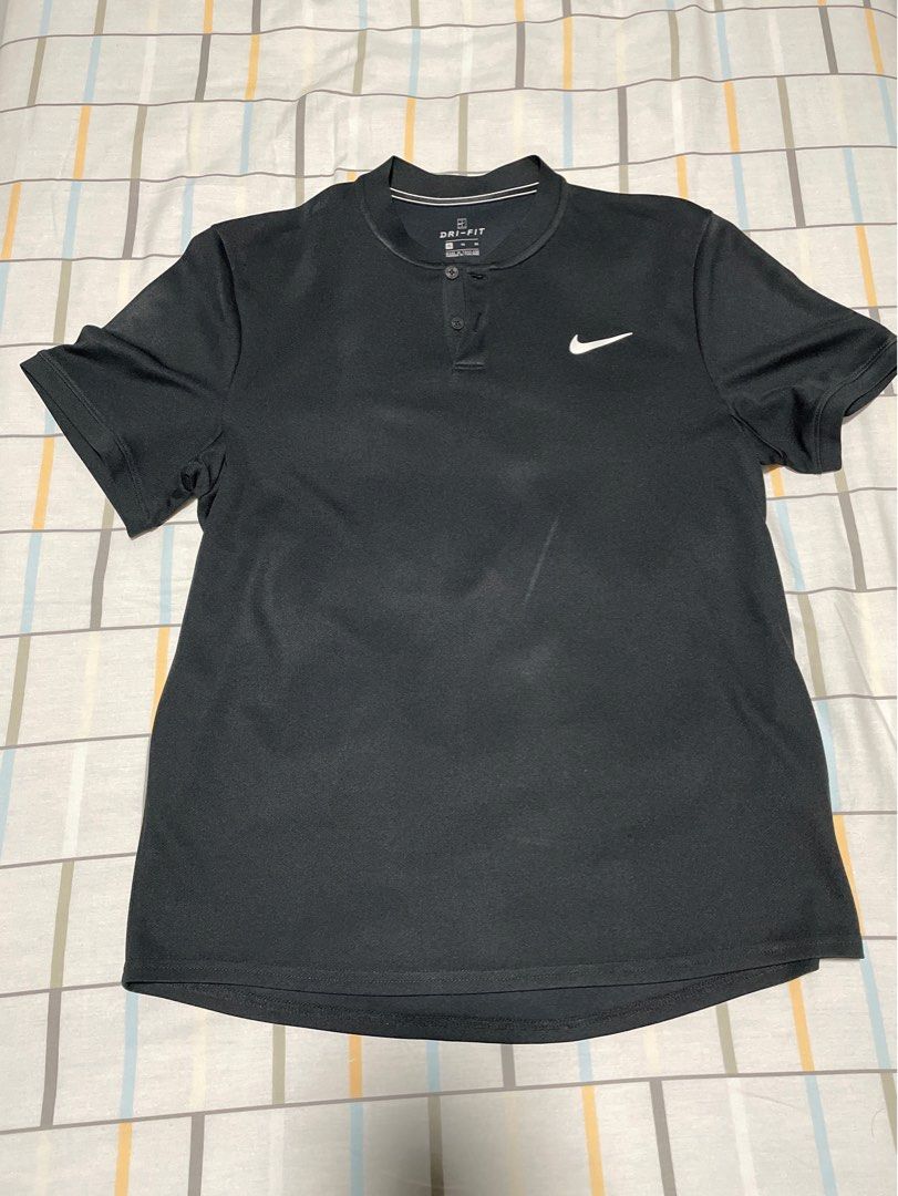 Authentic Nike Blade Collar Black Polo, Men's Fashion, Activewear