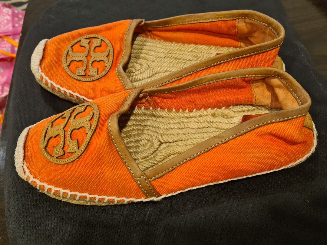 Tory burch orange discount espadrilles