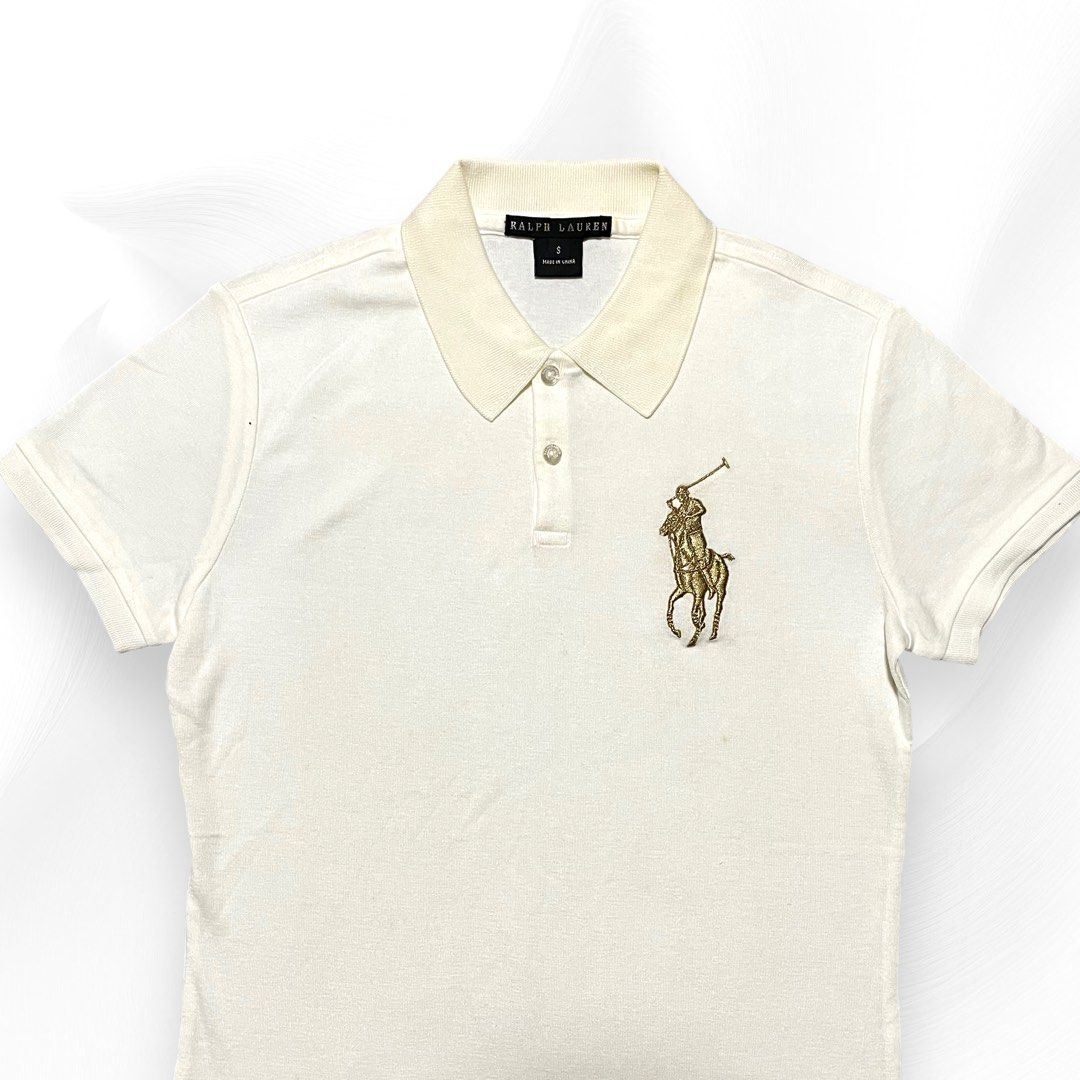 Gold ralph lauren polo shirt best sale