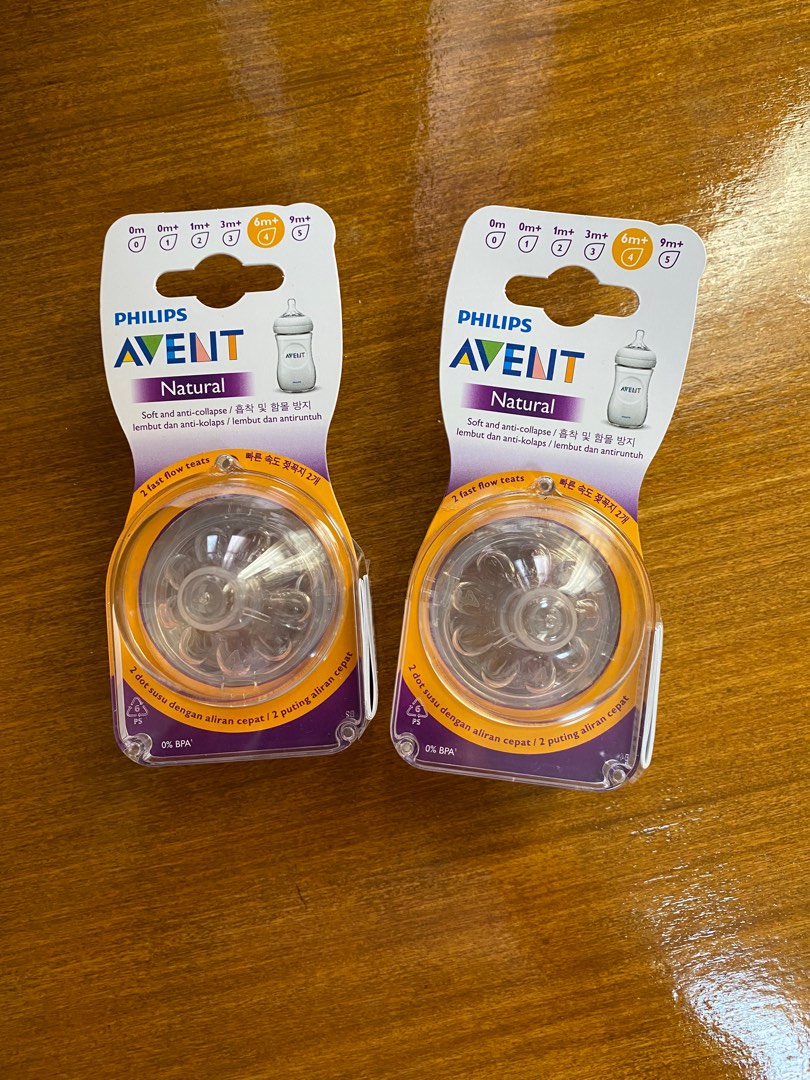 Avent nipples teats number 4 6m Babies Kids Nursing Feeding