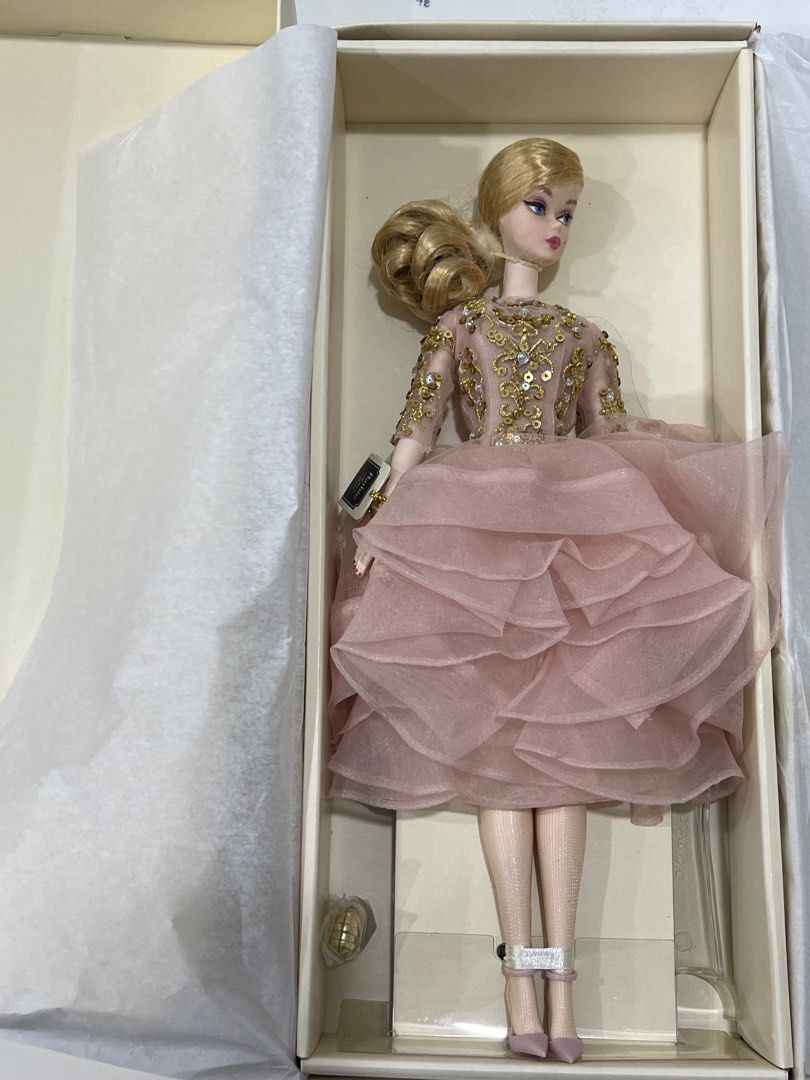 Blush and gold cocktail dress barbie sales